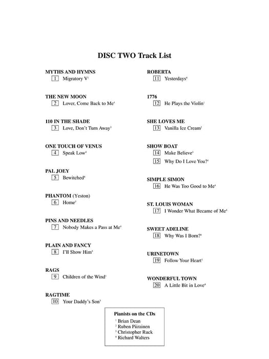 Singer's Musical Theatre Anthology - Volume 4 Soprano Accompaniment CDs 伴奏 | 小雅音樂 Hsiaoya Music