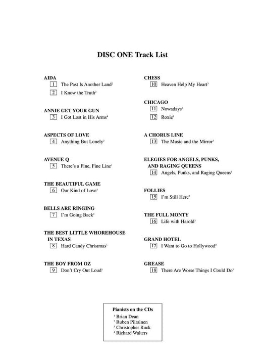 Singer's Musical Theatre Anthology - Volume 4 Mezzo-Soprano/Belter Accompaniment CDs 次女高音 伴奏 | 小雅音樂 Hsiaoya Music