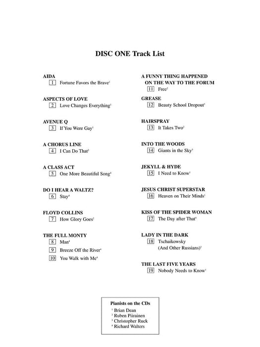 Singer's Musical Theatre Anthology - Volume 4 Tenor Accompaniment CDs 伴奏 | 小雅音樂 Hsiaoya Music