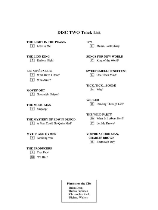 Singer's Musical Theatre Anthology - Volume 4 Tenor Accompaniment CDs 伴奏 | 小雅音樂 Hsiaoya Music