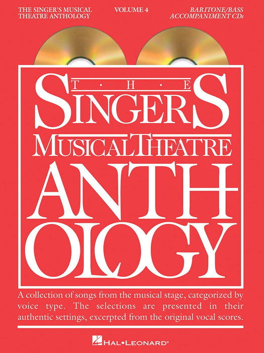 Singer's Musical Theatre Anthology - Volume 4 Baritone/Bass Accompaniment CDs 伴奏 | 小雅音樂 Hsiaoya Music