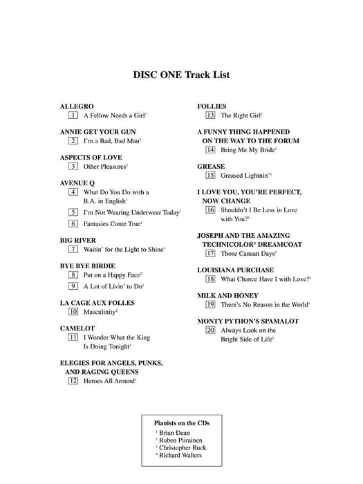 Singer's Musical Theatre Anthology - Volume 4 Baritone/Bass Accompaniment CDs 伴奏 | 小雅音樂 Hsiaoya Music