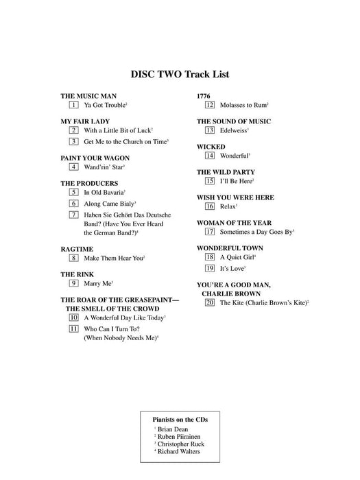 Singer's Musical Theatre Anthology - Volume 4 Baritone/Bass Accompaniment CDs 伴奏 | 小雅音樂 Hsiaoya Music