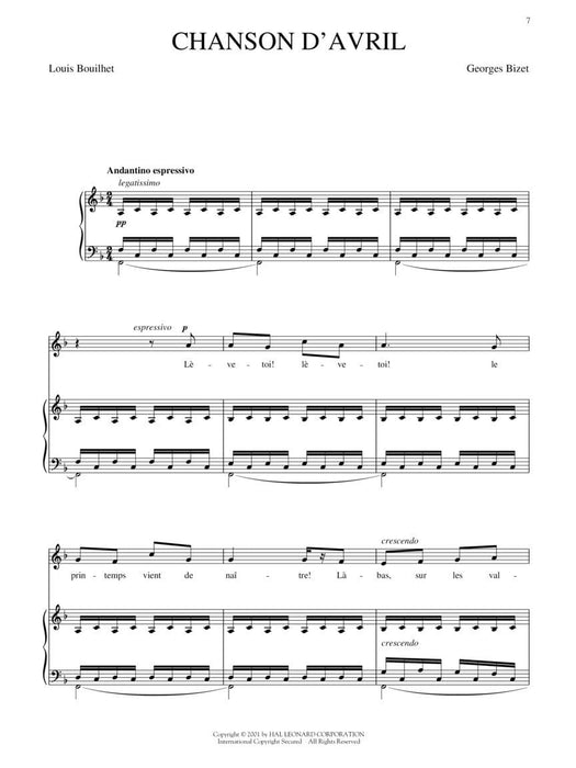 Favorite French Art Songs - Volume 2 The Vocal Library High Voice 高音 | 小雅音樂 Hsiaoya Music