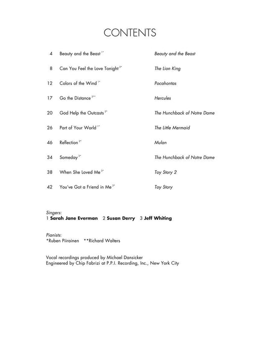 Disney Contemporary Songs High Voice With Recorded Performances and Piano Accompaniments 高音 鋼琴 伴奏 | 小雅音樂 Hsiaoya Music