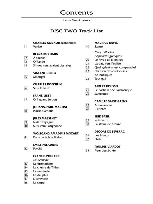 The French Song Anthology - Accompaniment CDs The Vocal Library High Voice 伴奏 高音 | 小雅音樂 Hsiaoya Music