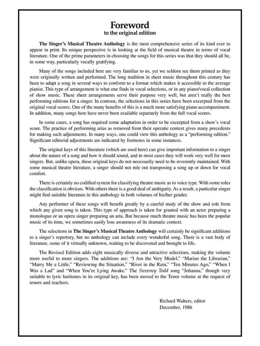 Singer's Musical Theatre Anthology - Volume 1 Baritone/Bass Book/Online Audio | 小雅音樂 Hsiaoya Music