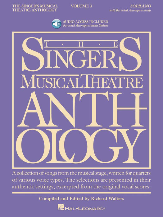 The Singer's Musical Theatre Anthology - Volume 3 Soprano Book/Online Audio | 小雅音樂 Hsiaoya Music