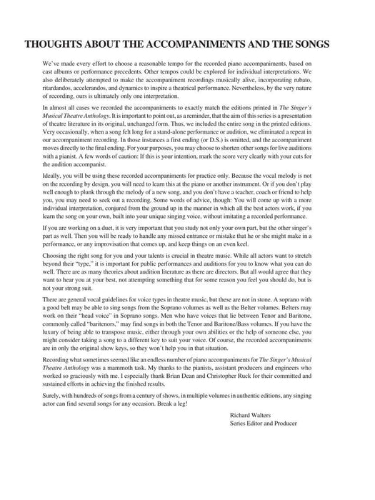 The Singer's Musical Theatre Anthology - Volume 3 Soprano Book/Online Audio | 小雅音樂 Hsiaoya Music