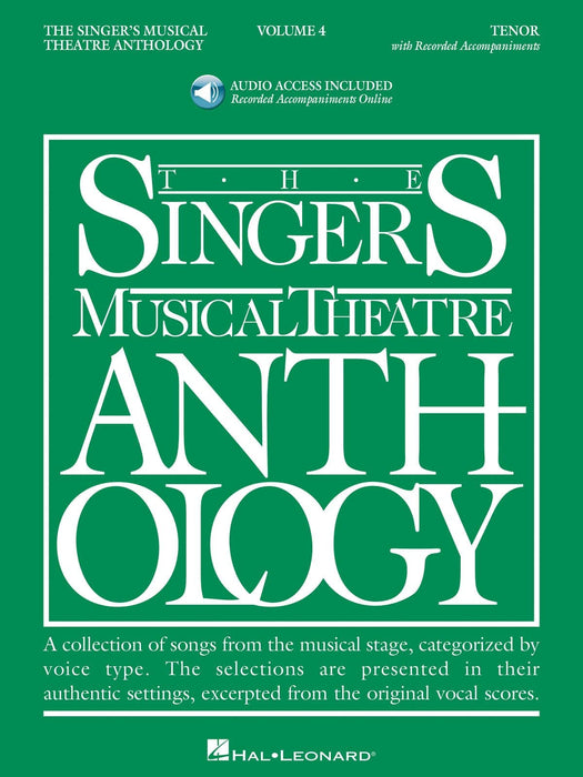 The Singer's Musical Theatre Anthology: Tenor, Volume 4 Book/Online Audio | 小雅音樂 Hsiaoya Music