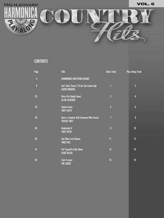 Country Hits Harmonica Play-Along Volume 6 | 小雅音樂 Hsiaoya Music