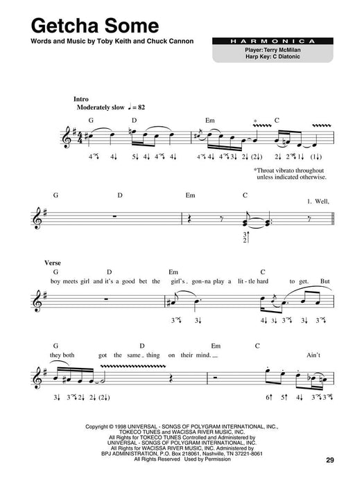 Country Hits Harmonica Play-Along Volume 6 | 小雅音樂 Hsiaoya Music