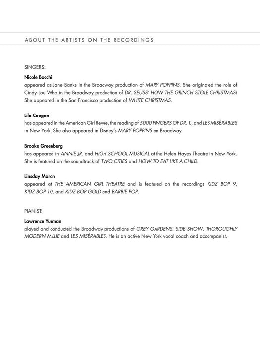 Girl's Songs from Musicals | 小雅音樂 Hsiaoya Music