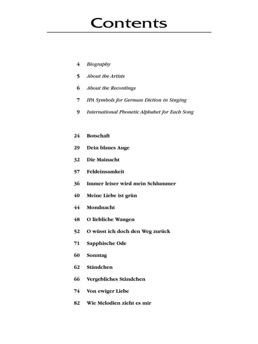 Johannes Brahms: 15 Selected Songs The Vocal Library - High Voice 布拉姆斯 高音 | 小雅音樂 Hsiaoya Music