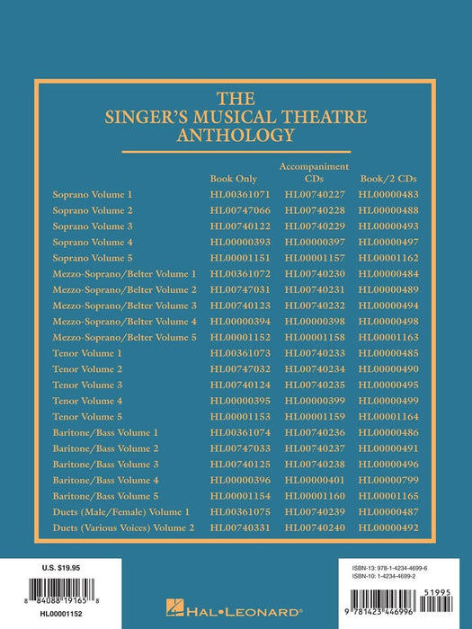 The Singer's Musical Theatre Anthology - Volume 5 Mezzo-Soprano/Belter Book Only 次女高音 | 小雅音樂 Hsiaoya Music