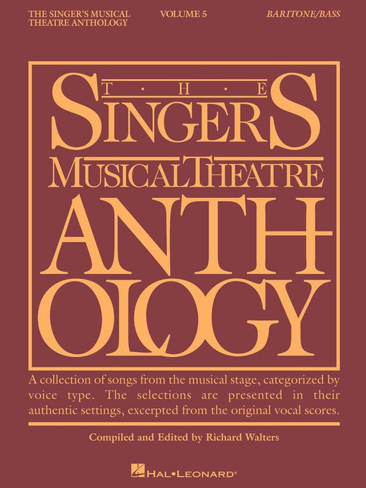 Singer's Musical Theatre Anthology - Volume 5 Baritone/Bass Book | 小雅音樂 Hsiaoya Music