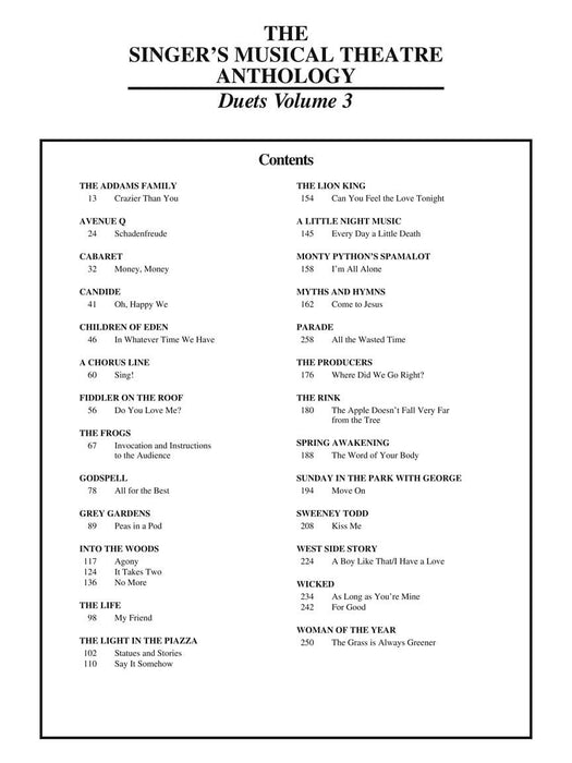 Singer's Musical Theatre Anthology Duets Volume 3 Book Only 二重奏 | 小雅音樂 Hsiaoya Music