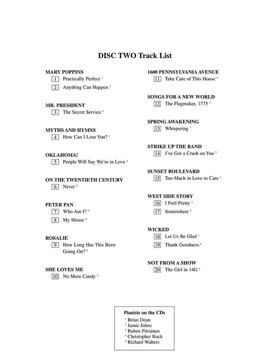 The Singer's Musical Theatre Anthology - Volume 5 Soprano Accompaniment CDs 伴奏 | 小雅音樂 Hsiaoya Music