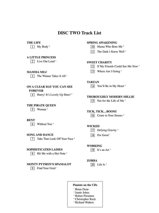 Mezzo-Soprano/Belter Accompaniment CDs Mezzo-Soprano/Belter Edition 次女高音 伴奏 次女高音 | 小雅音樂 Hsiaoya Music