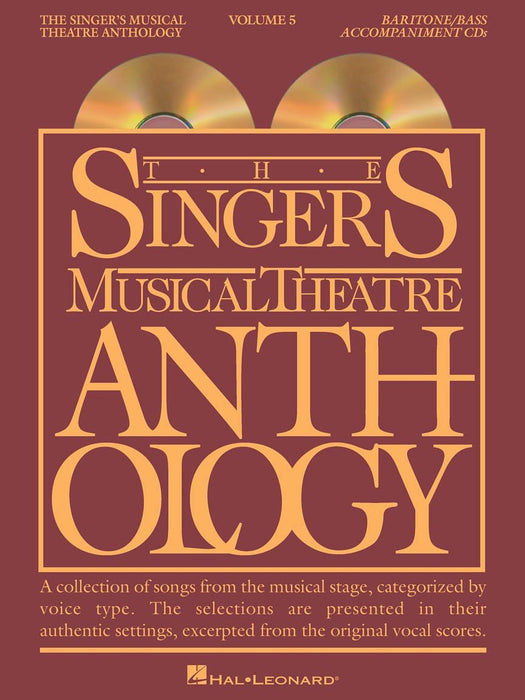 Singer's Musical Theatre Anthology - Volume 5 Baritone/Bass Accompaniment CDs 伴奏 | 小雅音樂 Hsiaoya Music