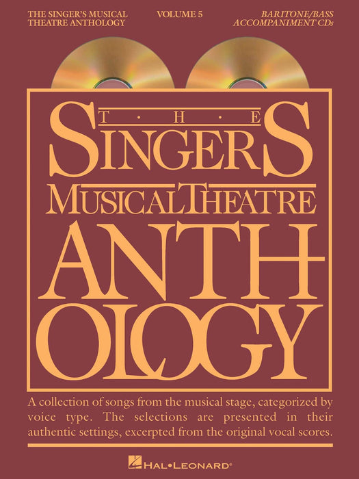 Singer's Musical Theatre Anthology - Volume 5 Baritone/Bass Accompaniment CDs 伴奏 | 小雅音樂 Hsiaoya Music