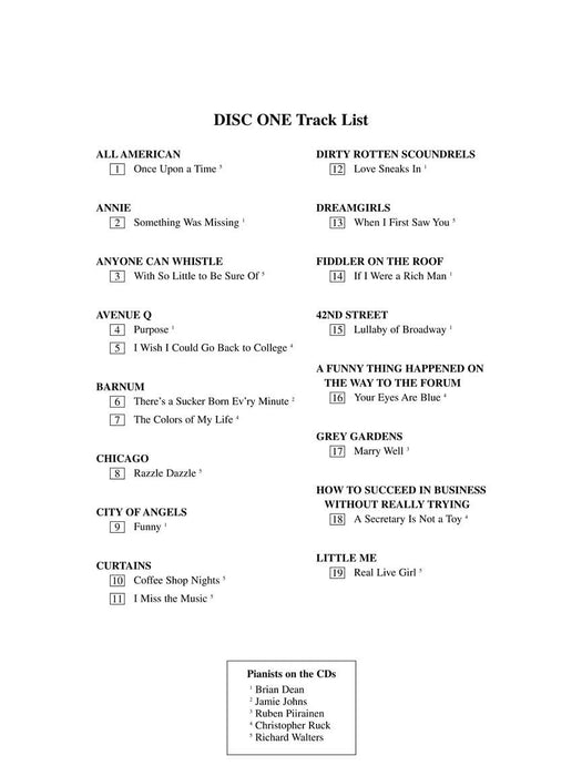 Singer's Musical Theatre Anthology - Volume 5 Baritone/Bass Accompaniment CDs 伴奏 | 小雅音樂 Hsiaoya Music