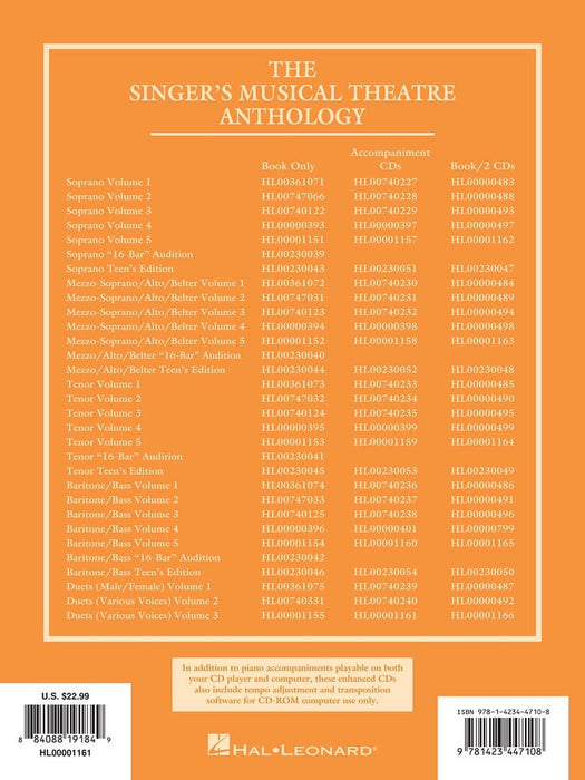 Singer's Musical Theatre Anthology Duets Volume 3 Accompaniment CDs 二重奏 伴奏 | 小雅音樂 Hsiaoya Music
