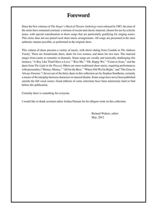 Singer's Musical Theatre Anthology Duets Volume 3 Accompaniment CDs 二重奏 伴奏 | 小雅音樂 Hsiaoya Music