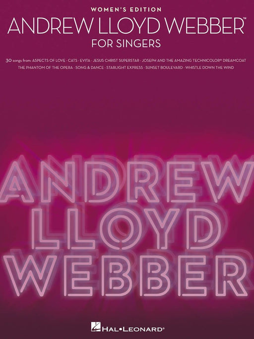 Andrew Lloyd Webber for Singers 30 Songs - Women's Edition | 小雅音樂 Hsiaoya Music