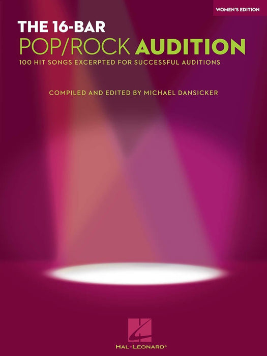 The 16-Bar Pop/Rock Audition 100 Hit Songs Excerpted for Successful Auditions Women's Edition Voice and Piano 鋼琴 | 小雅音樂 Hsiaoya Music