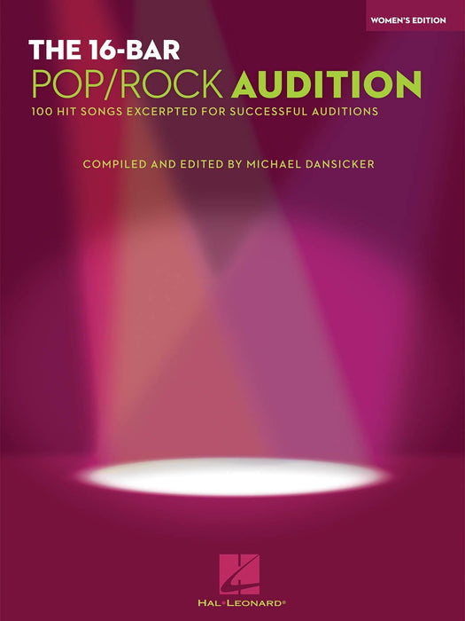 The 16-Bar Pop/Rock Audition 100 Hit Songs Excerpted for Successful Auditions Women's Edition Voice and Piano 鋼琴 | 小雅音樂 Hsiaoya Music
