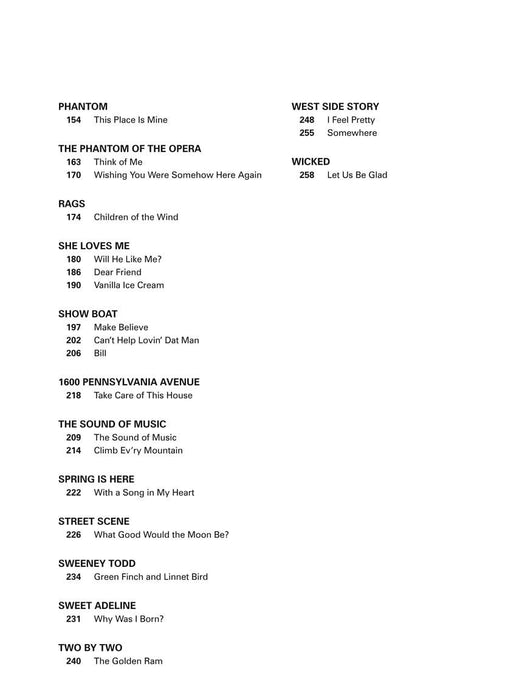 Musical Theatre for Classical Singers Soprano, 55 Songs 古典 | 小雅音樂 Hsiaoya Music