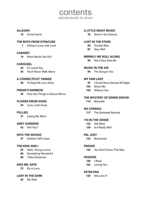 Musical Theatre for Classical Singers Mezzo-Soprano, 46 Songs 古典 次女高音 | 小雅音樂 Hsiaoya Music