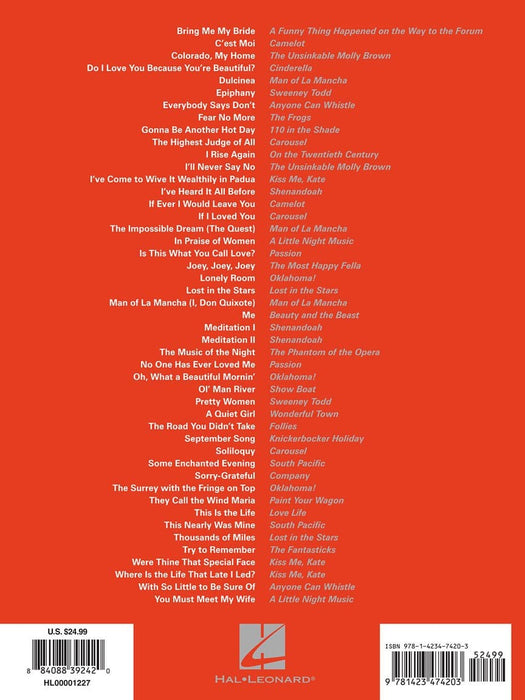 Musical Theatre for Classical Singers Baritone/Bass, 47 Songs 古典 | 小雅音樂 Hsiaoya Music