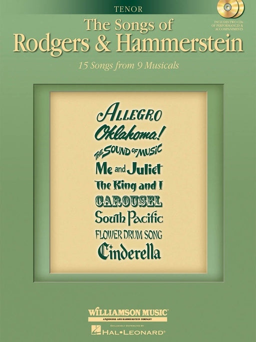 The Songs of Rodgers & Hammerstein Tenor with CDs of performances and accompaniments Book/2-CD Pack 伴奏 | 小雅音樂 Hsiaoya Music