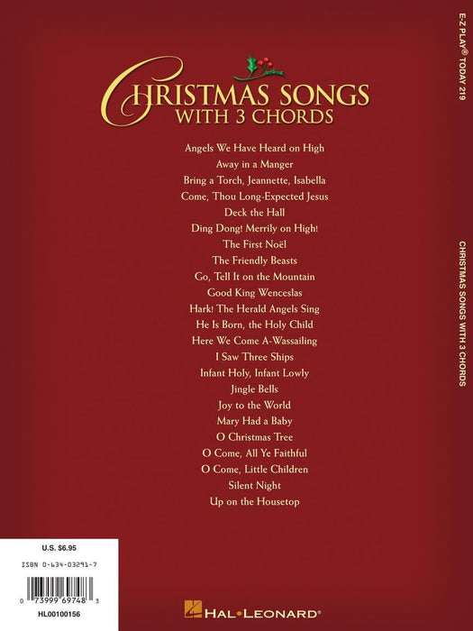 Christmas Songs with 3 Chords E-Z Play Today Volume 219 | 小雅音樂 Hsiaoya Music