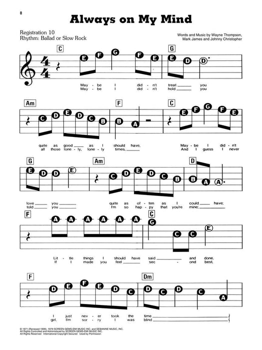 One Hundred Fifty of the Most Beautiful Songs Ever E-Z Play Today Volume 274 | 小雅音樂 Hsiaoya Music