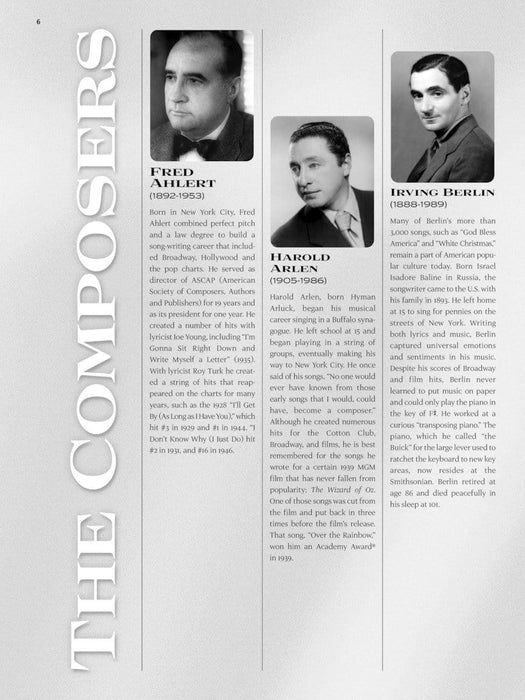 The Great American Songbook - The Composers E-Z Play Today Volume 282 | 小雅音樂 Hsiaoya Music