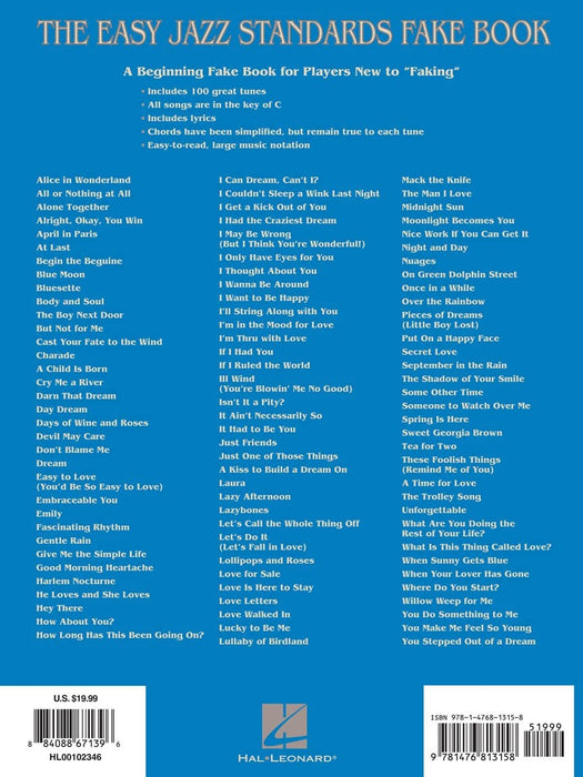 The Easy Jazz Standards Fake Book 100 Songs in the Key of C 爵士音樂 費克 | 小雅音樂 Hsiaoya Music