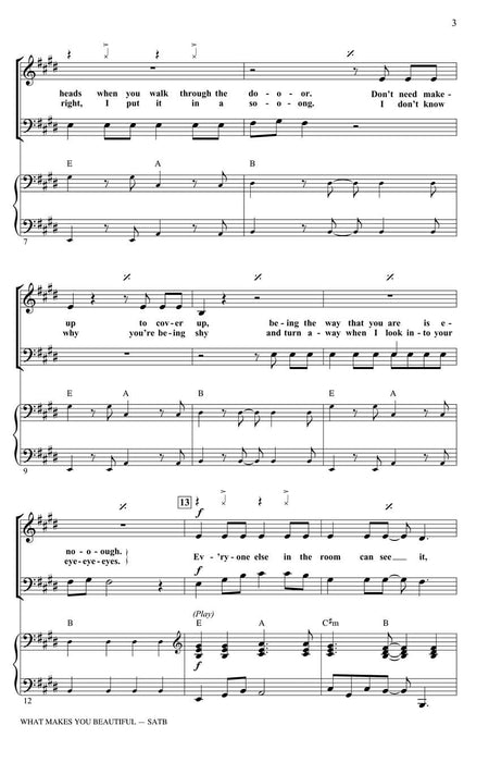 What Makes You Beautiful SATB | 小雅音樂 Hsiaoya Music