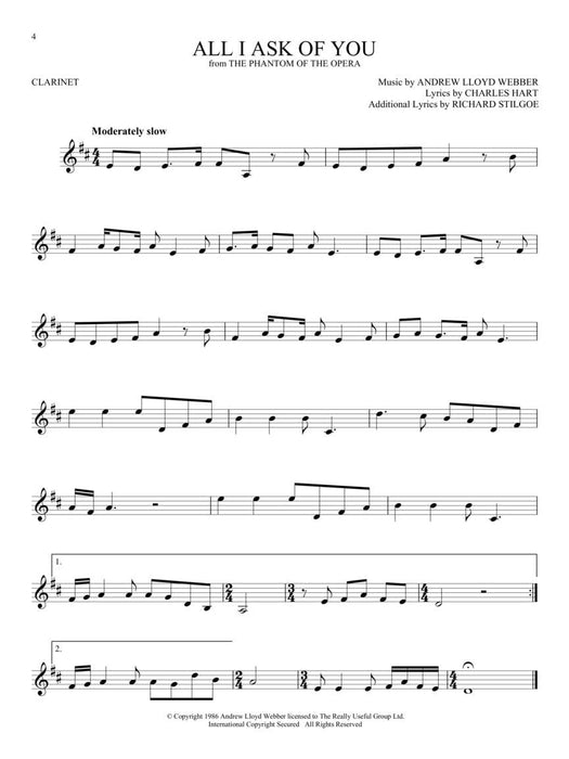 The Songs of Andrew Lloyd Webber Clarinet 豎笛 | 小雅音樂 Hsiaoya Music