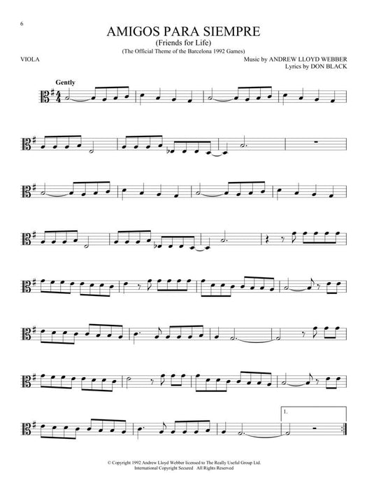 The Songs of Andrew Lloyd Webber Viola 中提琴 | 小雅音樂 Hsiaoya Music