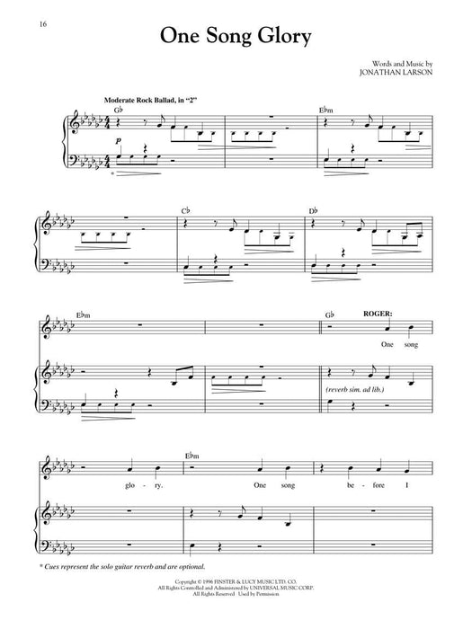 Rent Broadway Singer's Edition 百老匯 | 小雅音樂 Hsiaoya Music