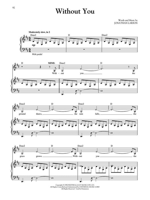 Rent Broadway Singer's Edition 百老匯 | 小雅音樂 Hsiaoya Music