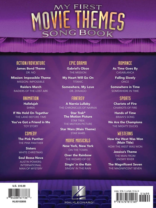 My First Movie Themes Song Book A Treasury of Favorite Songs to Play | 小雅音樂 Hsiaoya Music