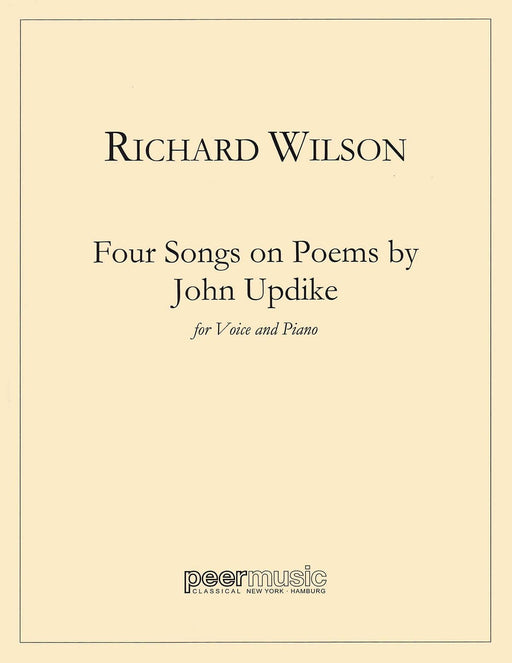 Four Songs on Poems of John Updike Medium Voice and Piano 鋼琴 中音 | 小雅音樂 Hsiaoya Music