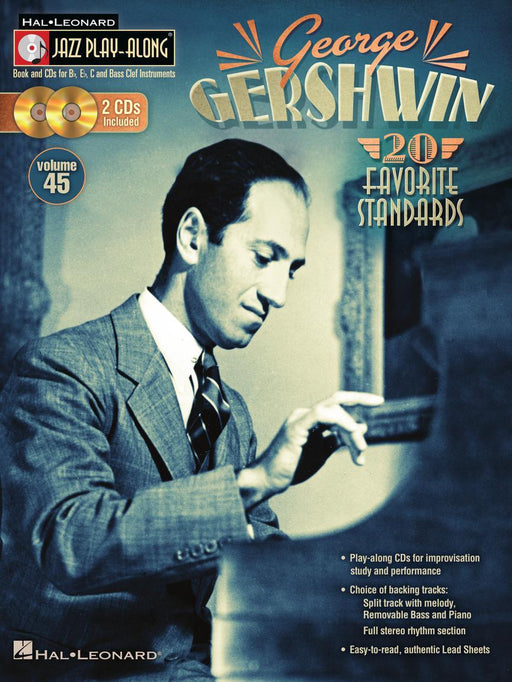 George Gershwin Jazz Play-Along Volume 45 Book/2-CD Pack 蓋希文 爵士音樂 | 小雅音樂 Hsiaoya Music