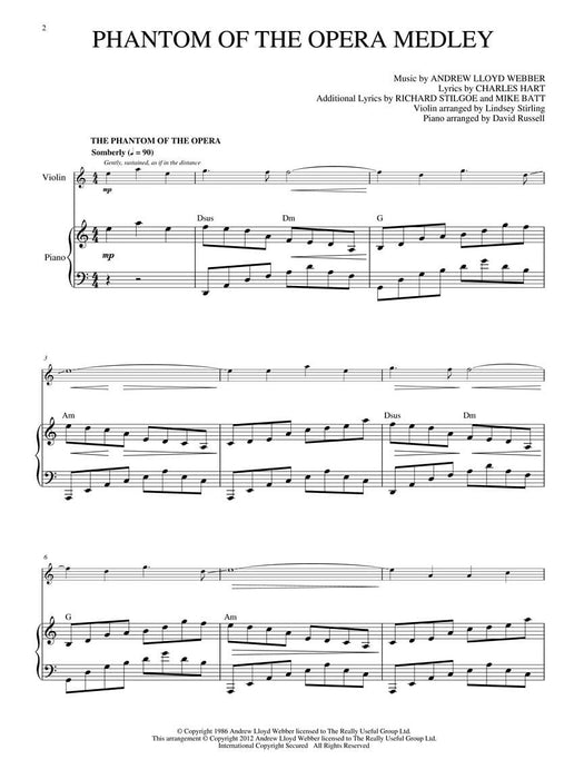 The Phantom of the Opera - Medley for Violin and Piano Violin Book with Piano Accompaniment 歌劇 組合曲 小提琴 鋼琴 小提琴 鋼琴 伴奏 | 小雅音樂 Hsiaoya Music
