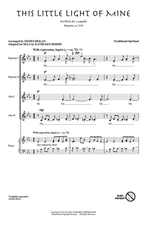 This Little Light of Mine | 小雅音樂 Hsiaoya Music