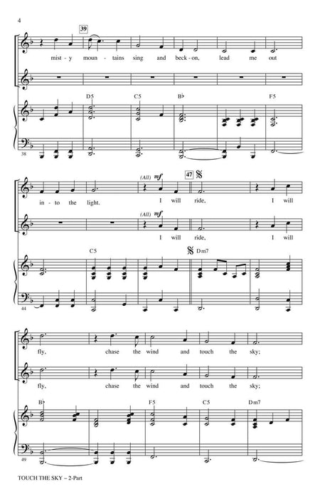 Touch the Sky 2-Part Mixed | 小雅音樂 Hsiaoya Music